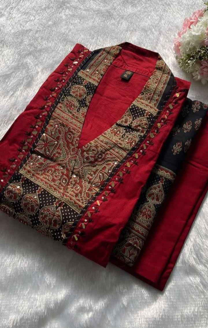 Pure Jaipuri Cotton Dupatta Kurti Set - Image 6