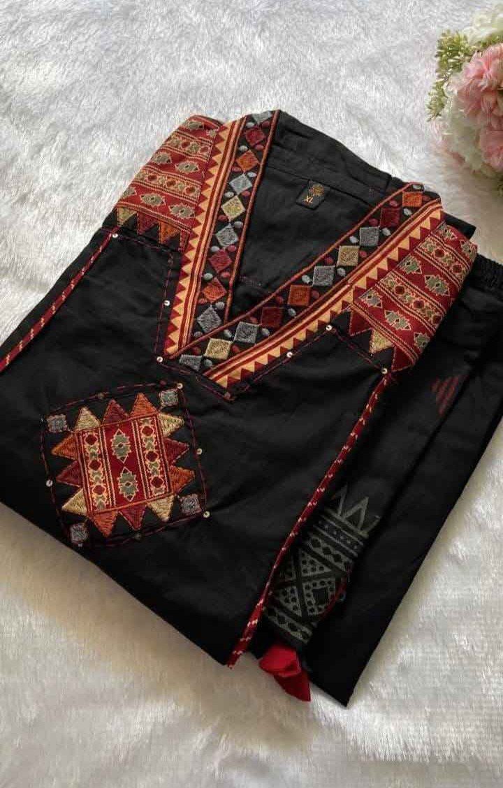 Pure Jaipuri Cotton Dupatta Kurti Set - Image 4