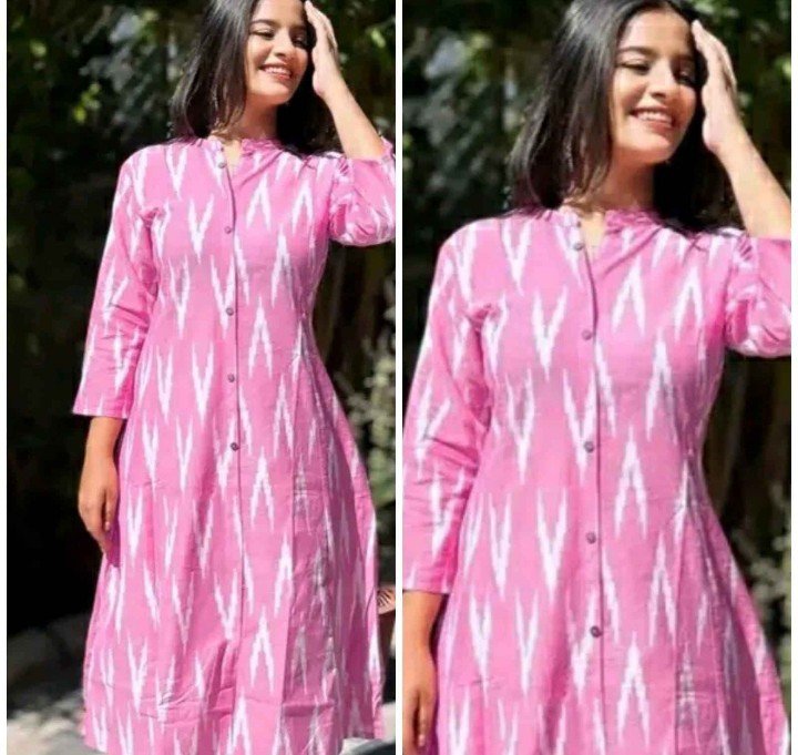 Pure Cotton Ikkat Kurti - Image 15