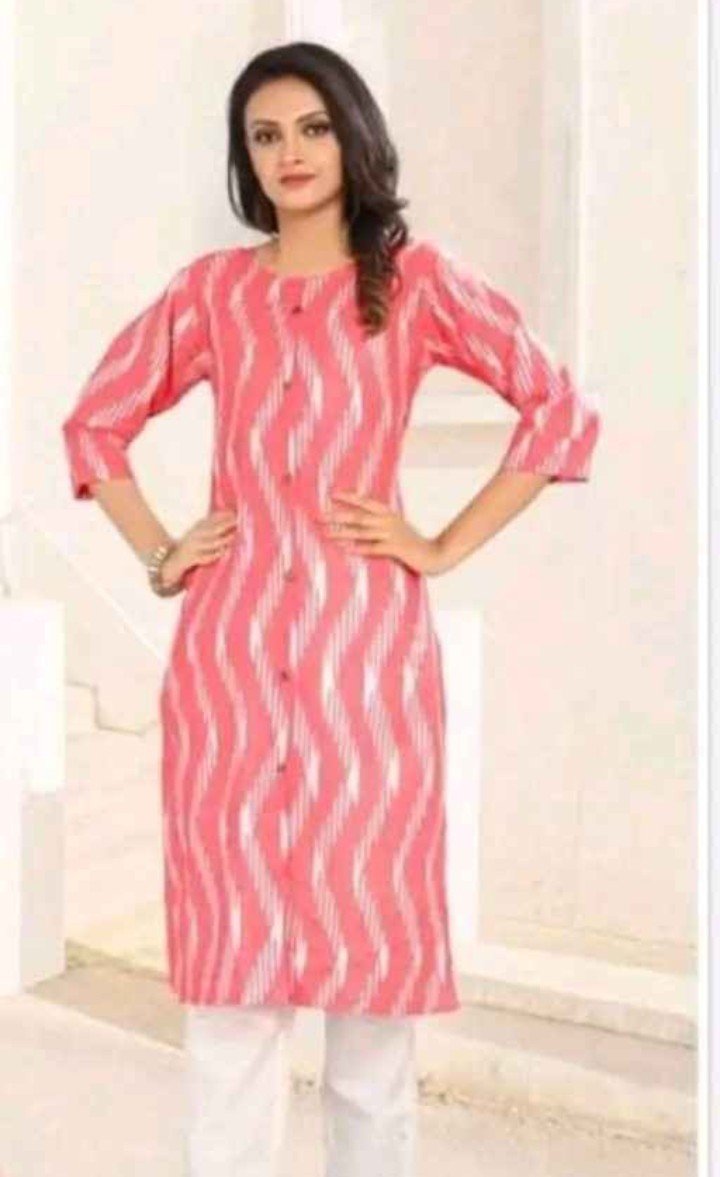 Pure Cotton Ikkat Kurti - Image 6