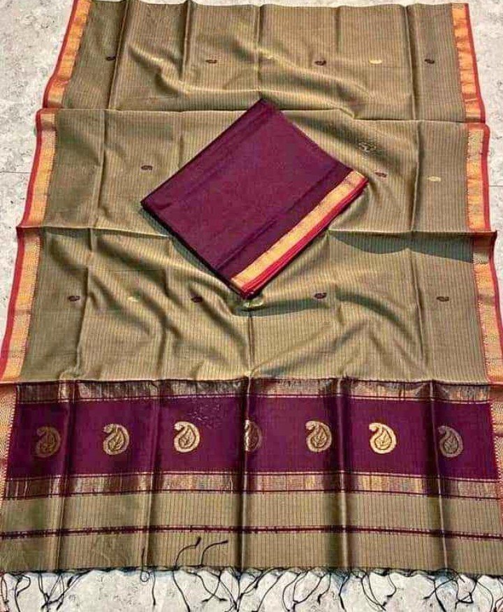 Pure Handloom Maheswari Kota Saree