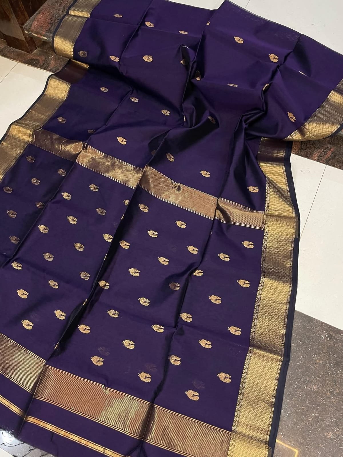 Maheswari Cotton Silk Saree - Image 13