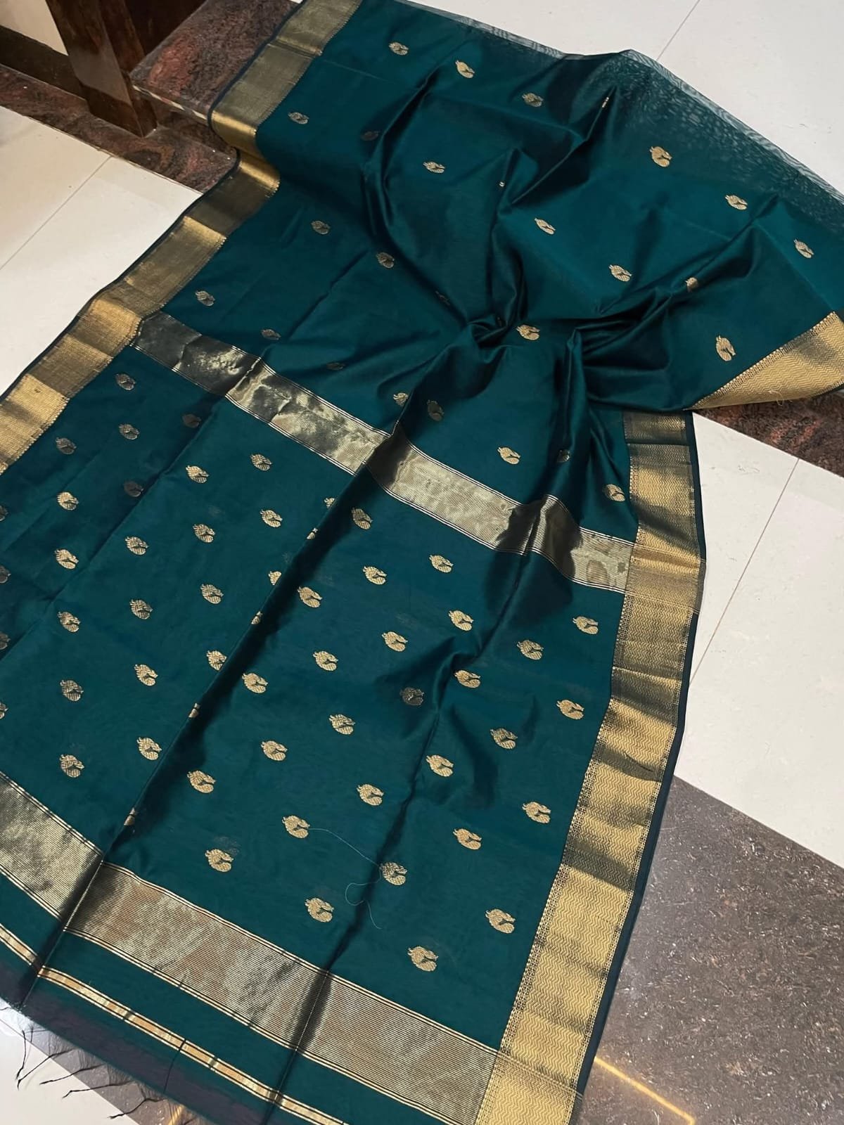 Maheswari Cotton Silk Saree - Image 4